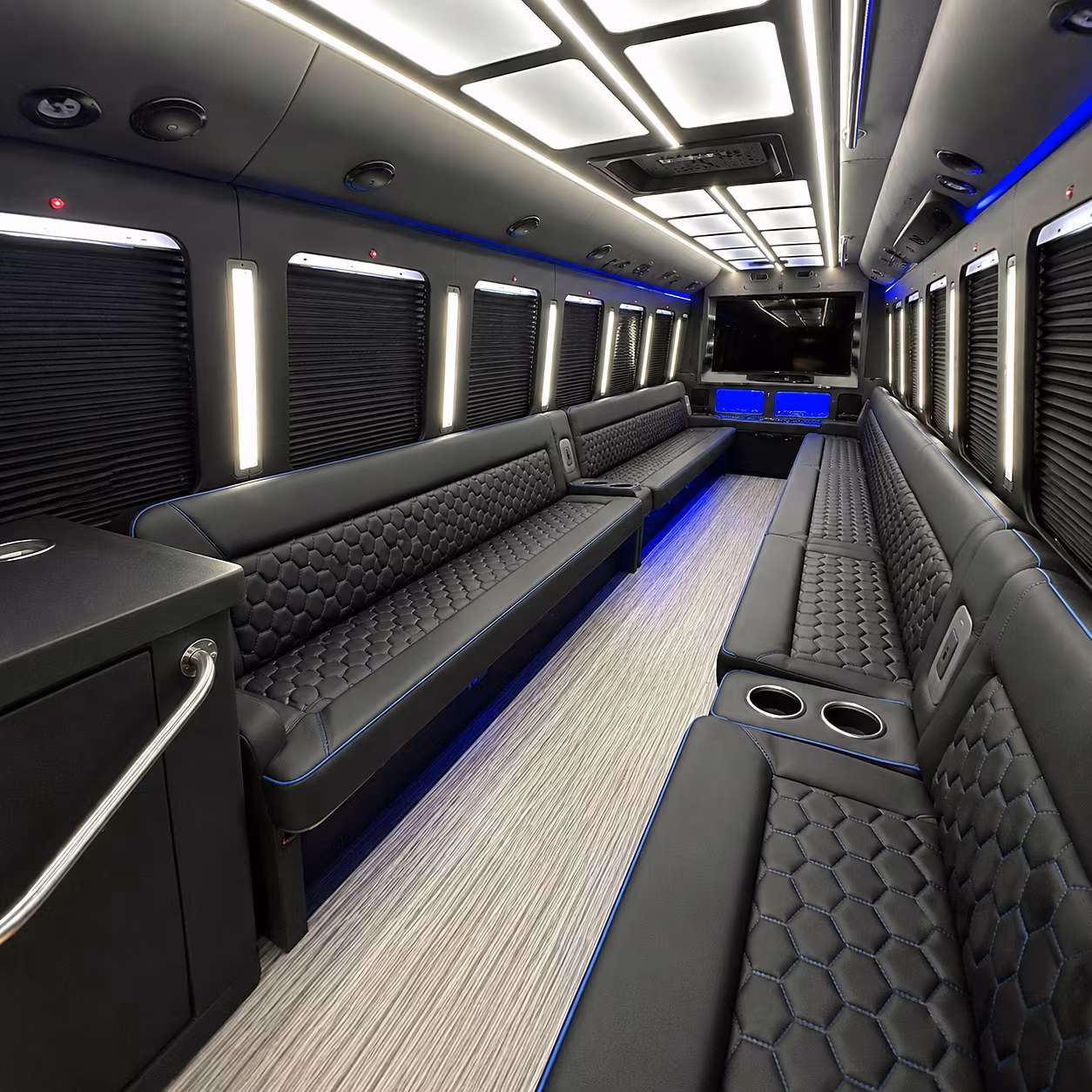 los angeles concert party bus rental
