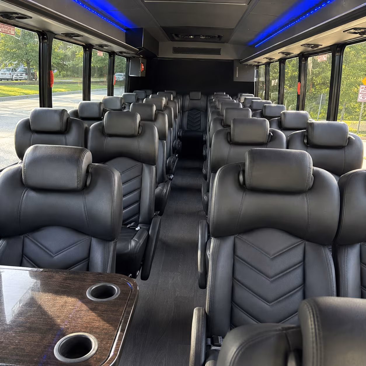 los angeles concert transportation onboard seating