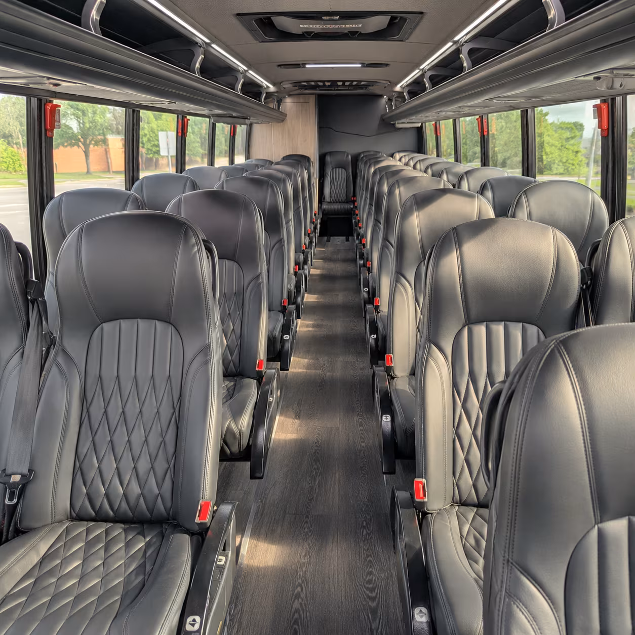 los angeles long distance transportation onboard seating
