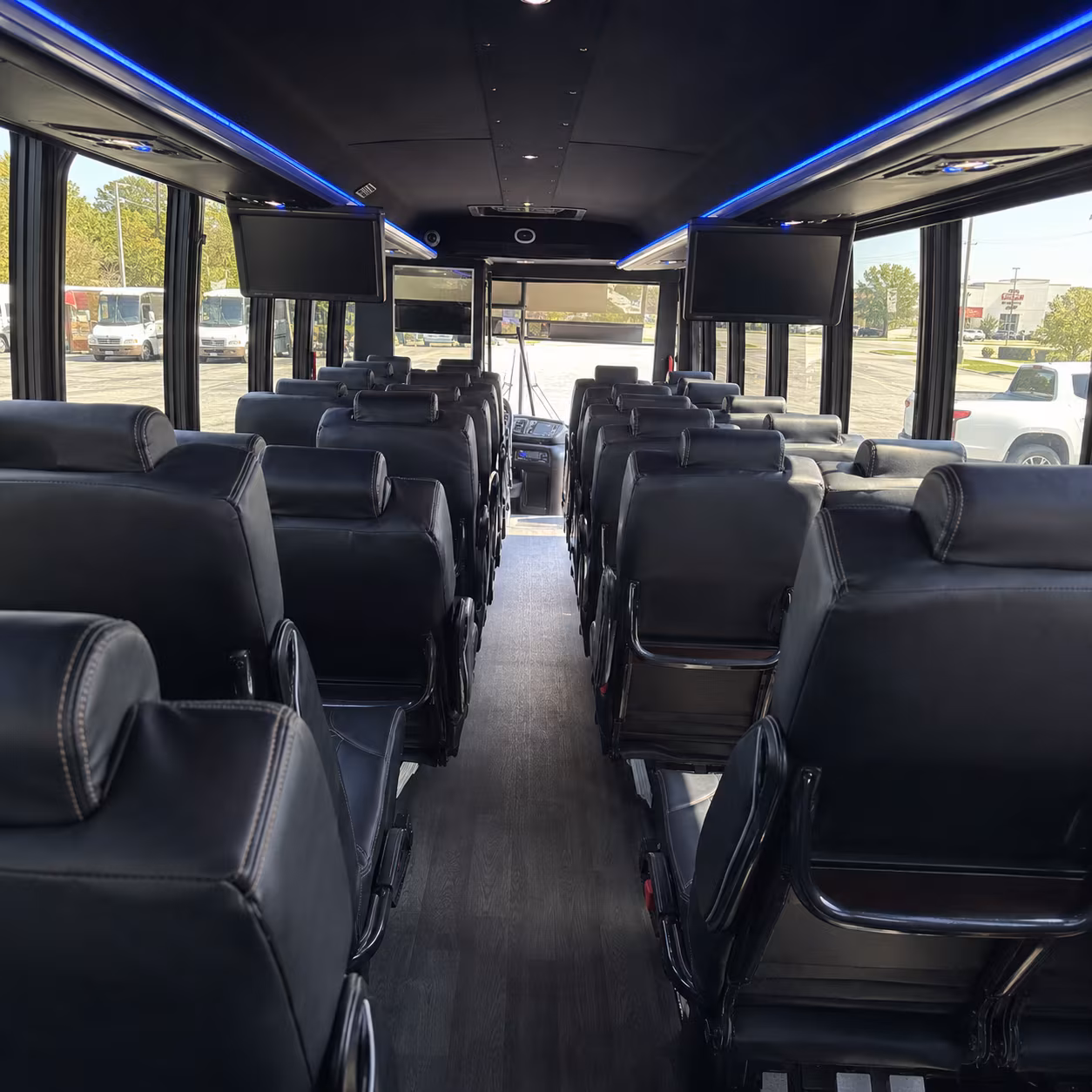 los angeles religious group transportation onboard seating